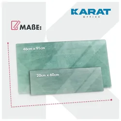 Karat office Design-Glas-Memoboard   Brush   Grün