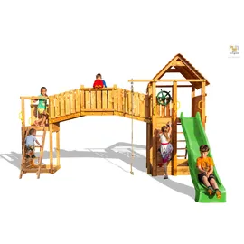 fungoo Spielturm Fortress TipTop Rainbow Holz