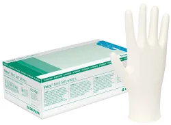 B. Braun Vasco® Nitril Soft white Einmalhandschuhe 9201100 , 1 Karton = 10 Packungen à 200 Stück = 2000 Stück, Größe XS
