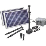 esotec Solar Teichpumpe 50W 1300l/h Akku + LED Solarpumpe Garten esotec 101926