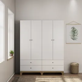 OTTO home Kleiderschrank Oslo 160 x 200 x 52 cm Weiß