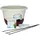 Plastia Mareta 30 Ø 30 x 30 cm Elfenbein/Weinrot