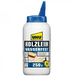 UHU Holzleim Wasserfest, Flüssigkeit, RoHS, REACH, CE, 1 Stück(e), Lösungsmittel