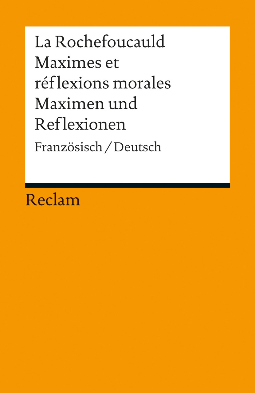 Maximes Et Réflexions Morales / Maximen Und Reflexionen - François de La Rochefoucauld  Taschenbuch