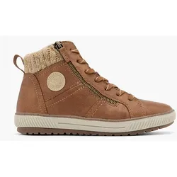 Komfort Schnürboots - Damen - beige