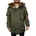 Herren Jacke grün Mikrofaser unifarben grün Herbst/Winter 2024/2025