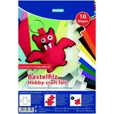 Stylex Bastelfilz 20 x 30 cm 10 Bögen mehrfarbig