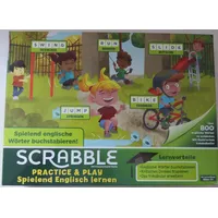 NEU ° Lernspiel SCRABBLE Englisch Lernen Mattel Games Spiel Kinder 5+ Spielwaren