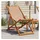 vidaXL Strandstuhl Klappbar Taupe