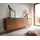 DeLife Sideboard 200 x 70 x 40 cm Akazie Braun / Schwarz