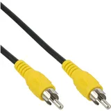 InLine Cinch Kabel  RCA(M) - RCA(M) 5,0 m gelb