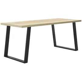 [en.casa] Tischgestell 75x72 cm Stahl Schwarz
