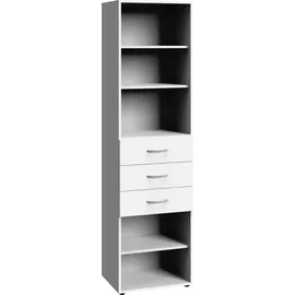 WIMEX Standregal Multiraumkonzept 30 x 40 x 185 cm Weiß