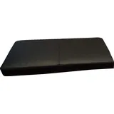 Quattro Meble Schwarz Echtleder Bankauflage Sitzkissen Lederkissen Sitzpolster Bank Auflage doppelt genähtes Echt Leder Kissen Sitzauflage (45 x 60 cm)