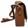 Cluty Umhängetasche CLUTY, Damen, Gr. B/H/T: 22cm x 20cm x 6cm onesize, braun (cognac), Leder, beschichtet, Taschen Umhängetasche, echt Leder, Made in Italy