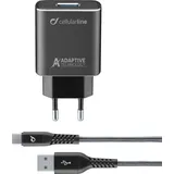 Cellular Line Cellularline Tetraforce Charger Kit 15W USB-C - Samsung