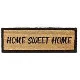 Relaxdays HOME SWEET HOME 25 x 75 cm Braun