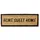 Relaxdays HOME SWEET HOME 25 x 75 cm Braun