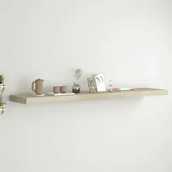 vidaXL Schweberegal Eichen-Optik 120x23,5x3,8 cm MDF