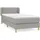 vidaXL Boxspringbett 100 x 200 cm Hellgrau
