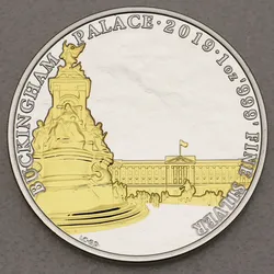 Silbermünze 1oz Buckingham Palace 2019 (vergoldet) Landmarks of Britain (Großbritannien)