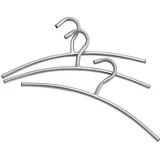 INOSIGN Kleiderbügel INOSIGN "TOPSELLER", grau (chromfarben), Metall, Kleiderbügel, Kleiderbügel, (3 Stck.)
