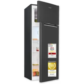 Exquisit KGC5270-45-040D Kühl-Gefrierkombination (206 l, 1426 mm hoch, Silber)