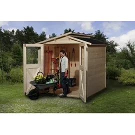 Weka Gartenhaus 323 1,98 x 1,48 m natur