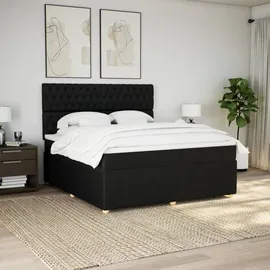 vidaXL Boxspringbett 180 x 200 cm Schwarz