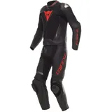 Dainese Demon Sprint Perf Lederkombi - Black / White / Red Lava - 50 - Regular
