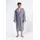 Bruno Banani Herrenbademantel BRUNO BANANI "Clement, ideal für Sauna & Spa, Hotelbademantel, Morgenmantel" Gr. L, grau, L:125cm, Walkfrottier, Hausmäntel, 100% Baumwolle, einfarbig, glänzende Streifen-Bordüre, Taschen, S-4XL