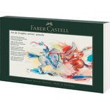 Faber-Castell 210008 - Art & Graphic Set, 36-teilig, mit Polychromos Buntstifte, Bleistifte Graphite Matt und Castell 9000