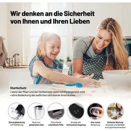 Lauben Kitchen Machine 1200BC Schwarz