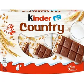 Ferrero Kinder Country Riegel, 9 Riegel, 212 g