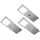 Hera LED Unterbauleuchte ECO-Pad F 3er Set Edelstahl