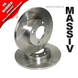 Bestprice 2x Bremsscheibe Hinterachse Voll für Audi
