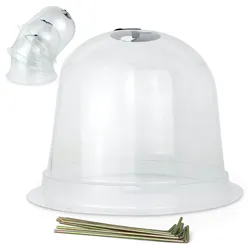 Minigewächshaus 3er Glockenförmig Schutz für Jungpflanzen Kunststoff