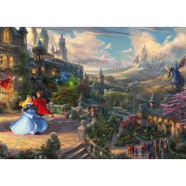 Schmidt Spiele Thomas Kinkade Disney, Sleeping Beauty Dancing in The Enchanted Light, 1000 Teile Puzzle