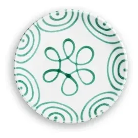 Gmundner Keramik Dessertteller Cup 20 cm Grüngeflammt