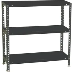 SimonRack Comfort Metallregal mit 3 Böden und Schrauben. Farbe ANTHRAZIT 900x900x300 mm
