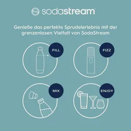 Sodastream Terra black + 3 Flaschen + Zylinder