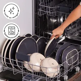 KARACA Terra Geschirrset Tafelservice 36-tlg. Anthrazit