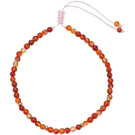 FIRETTI Fußketten Set "Schmuck Geschenk Körperschmuck Edelsteine", bunt (gelbgoldfarben, rosa, türkis, weiß, weiß, türkis, schwarz, rot, blau, rostorange, weiß, türkis, schwarz, rot, blau, rostorange), Fußketten, Damen, Baumwolle Messing, Baumwolle, Messing, mit 