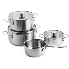 KitchenAid Topf-Set 7-tlg. Aluminium + Edelstahl