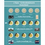 Sonderblatt 7345-B mit Vordrucken für das 2€ Bundesländer Premium Münzalbum 7345