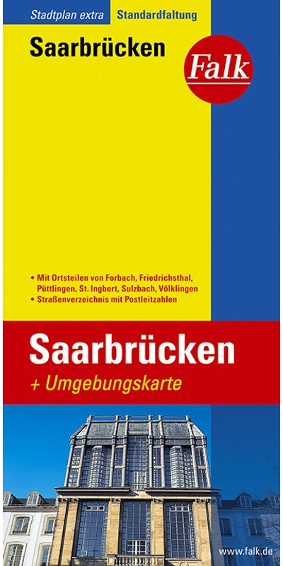 Falk Stadtplan Extra / Falk Stadtplan Extra Saarbrücken 1:20.000  Karte (im Sinne von Landkarte)