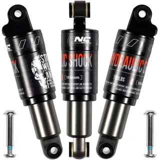 CNCLOL Fahrrad Stoßdämpfer Hinten, Fahrrad dämpfer 165mm x 750lbs für Mountainbike/Mtb/Mtn/ebike/Elektroroller/Dirtbike Hydraulische Shock Absorber.