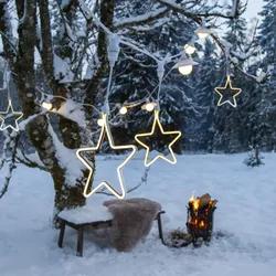 System CONNECTA - STAR gelb LED-Objekt mit E27 Fassung outdoor H: 52cm B: 26cm