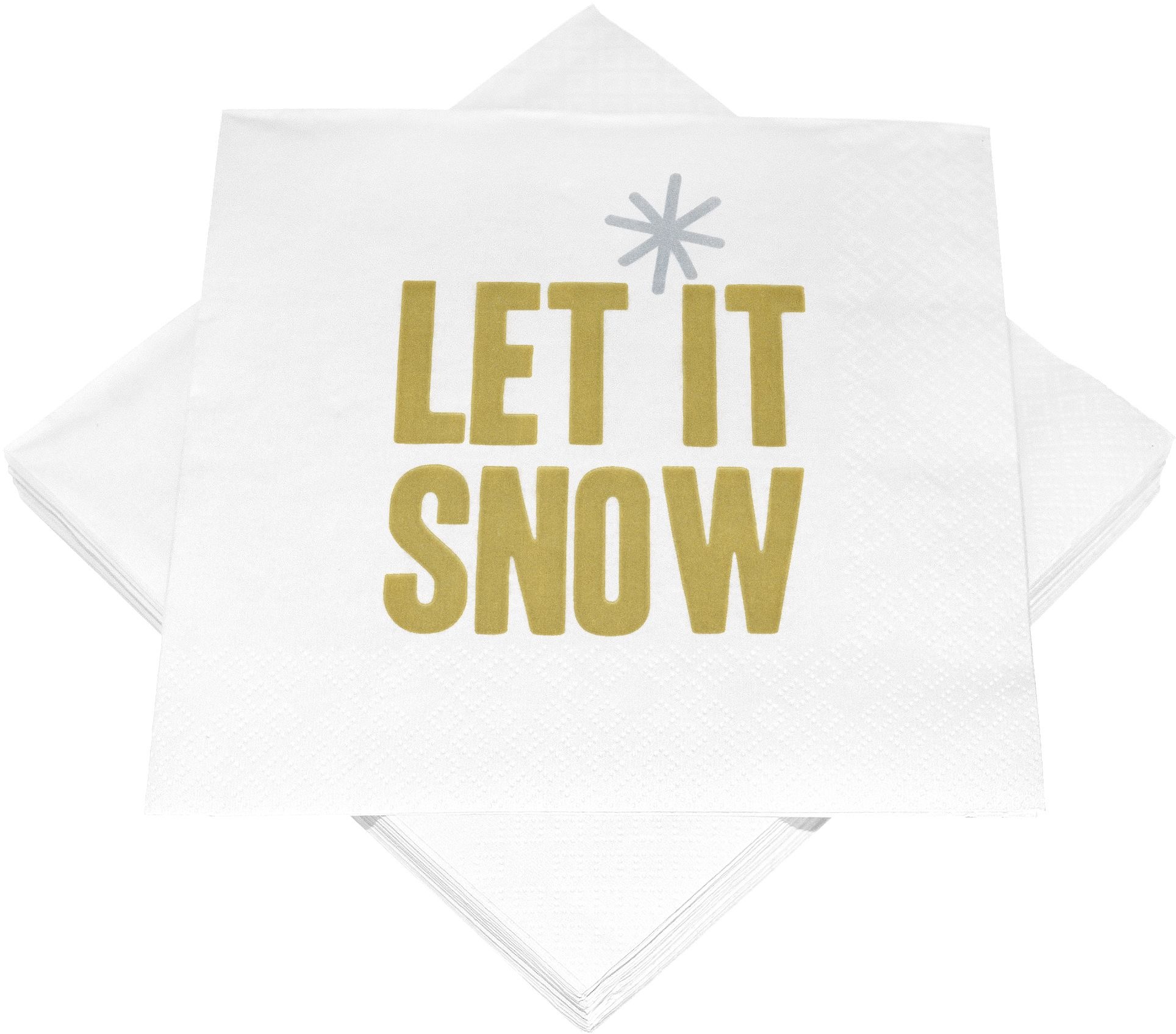 Servietten LET IT SNOW (BT 33x33 cm)
