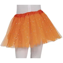 Glitzer Sternen Tutu für Mädchen orange - OS